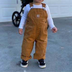 Carhartt overalls, size 24 months, great used condition